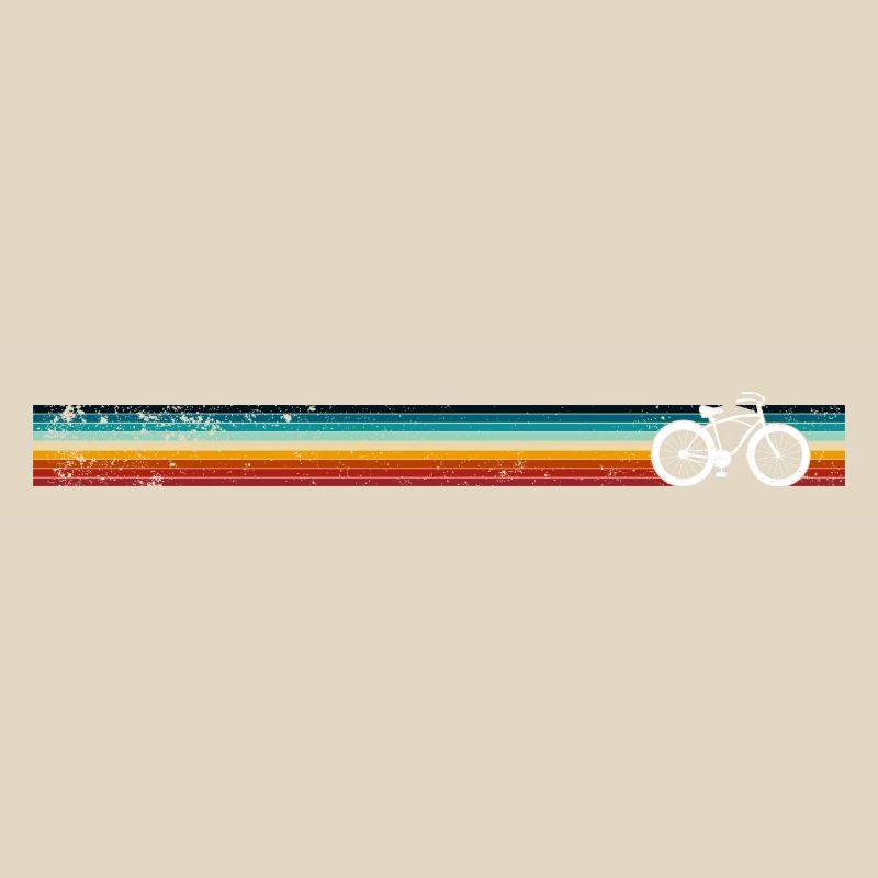 Conception de vélo à rayures arc-en-ciel