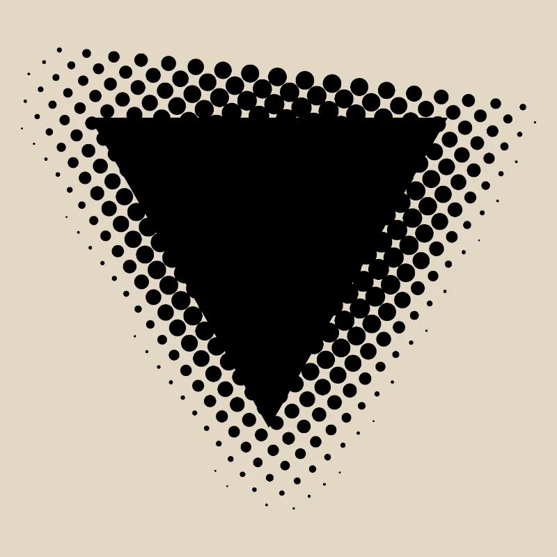 geometric triangle dots design