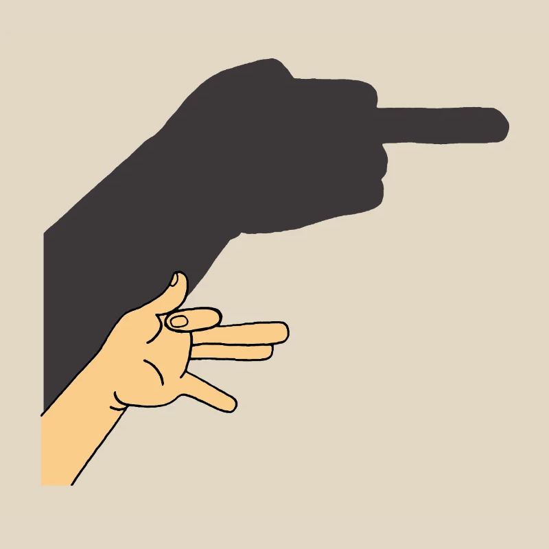 Schatten eines Hundes oder nicht