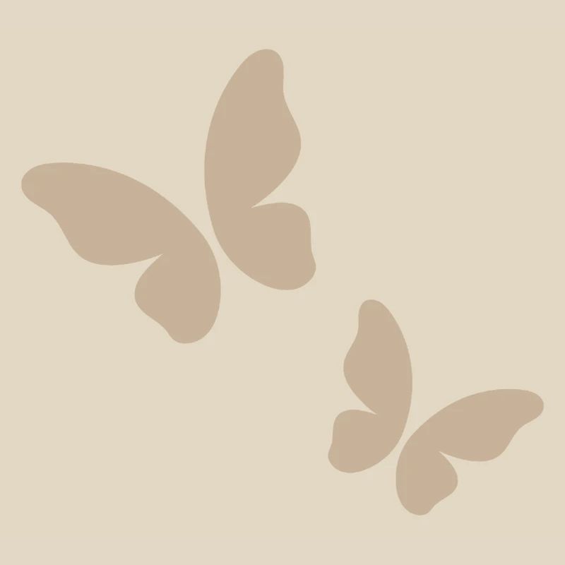 Beige Butterfly Pattern