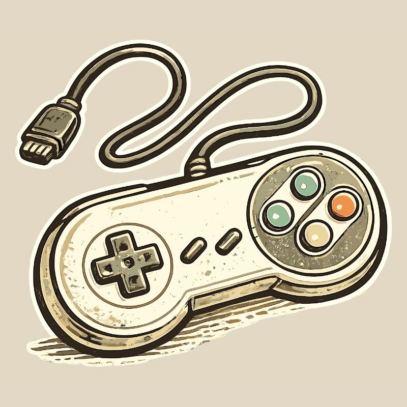 Retro Game Controller Graphics