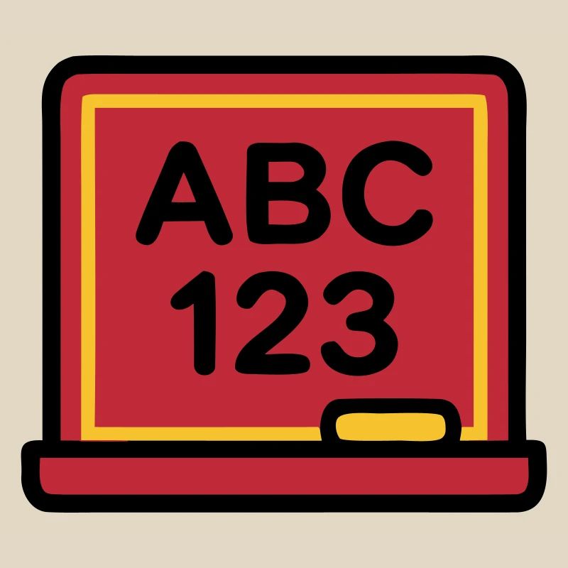 Schultafel ABC 123 Einschulung