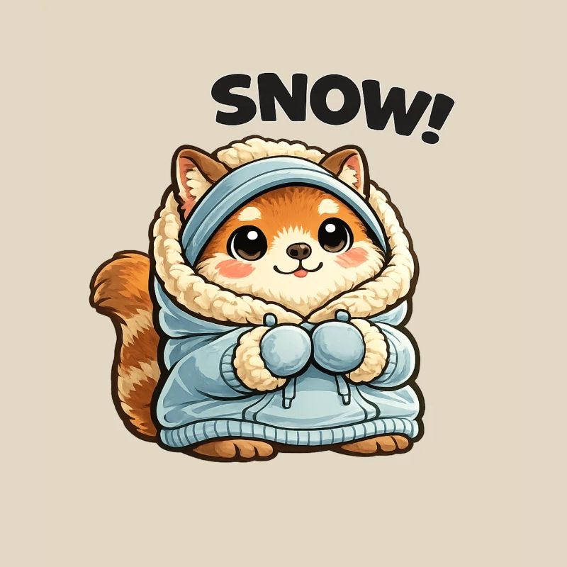 Fuchs im Winterpullover
