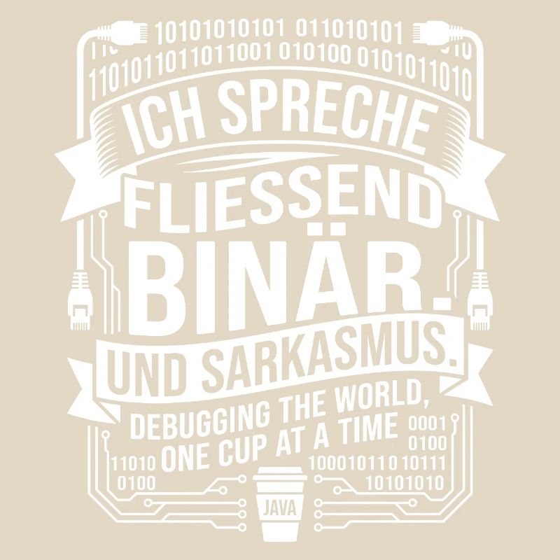 Coding Binärer Kaffee Sarkasmus