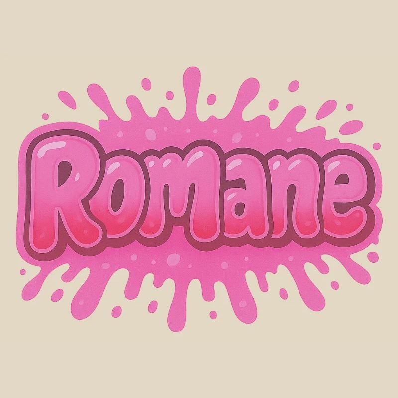 Graffiti Romane Name Gift Ideal Printable su