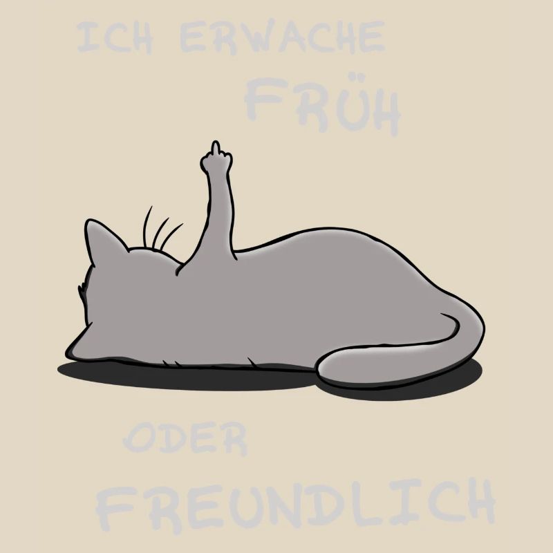 Ich erwache früh oder freundlich