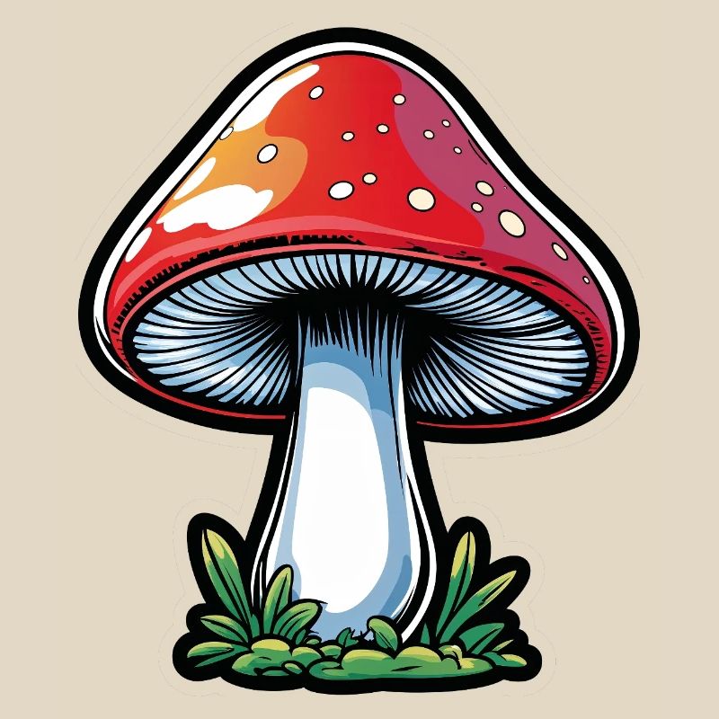Conception du Popart Red Toadstool
