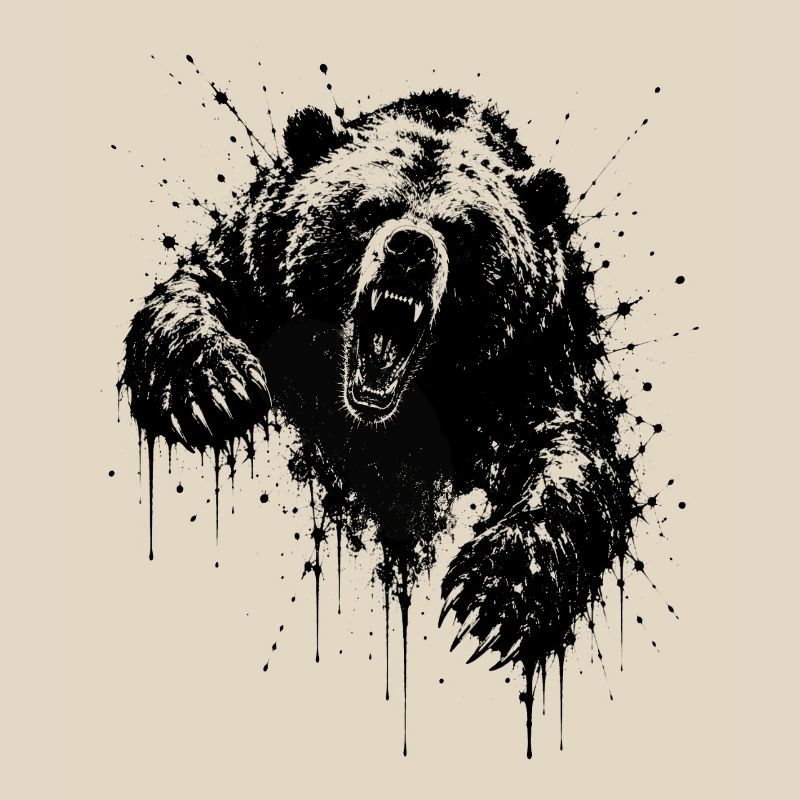 Dark Bear Spritz Graffiti