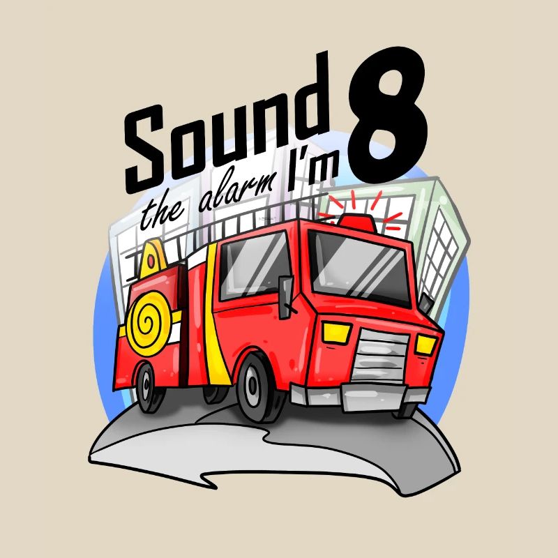 8 years old Young fire brigade fire engine car