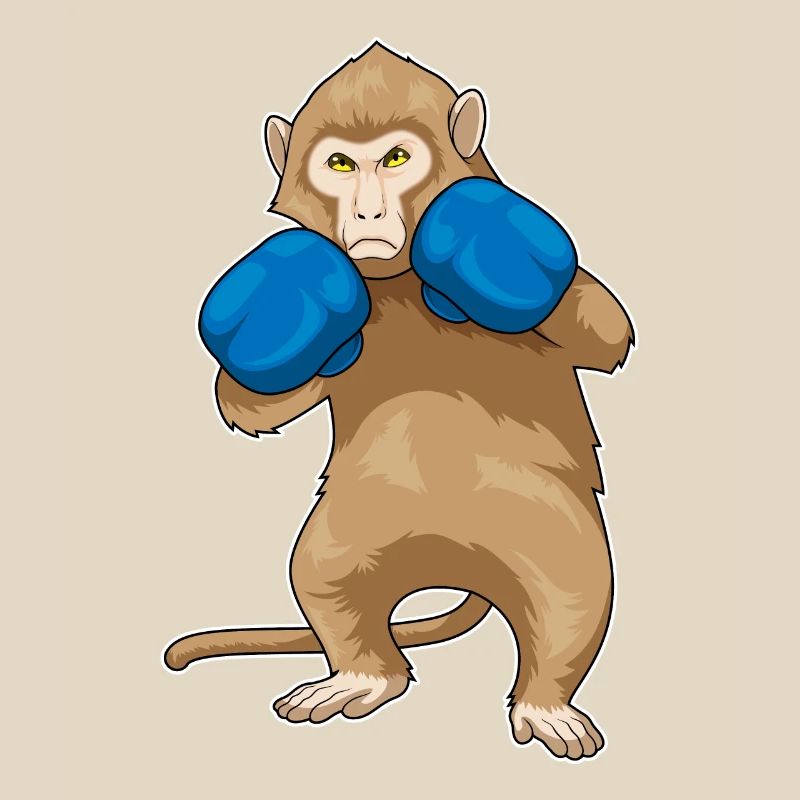 Monkey Boxer Gants de boxe Boxe Boxe