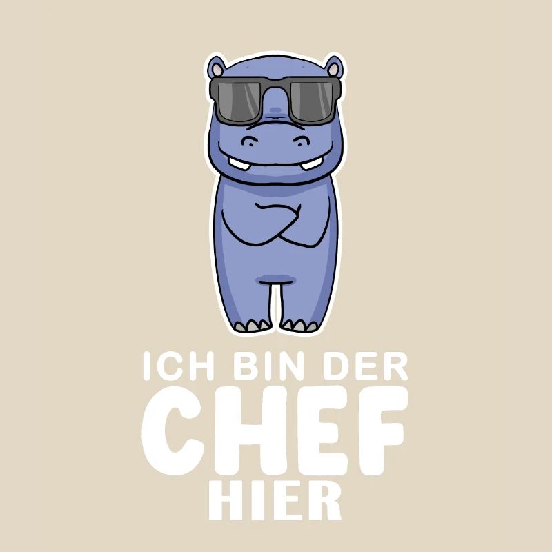 cooles Nilpferd Chef Spruch