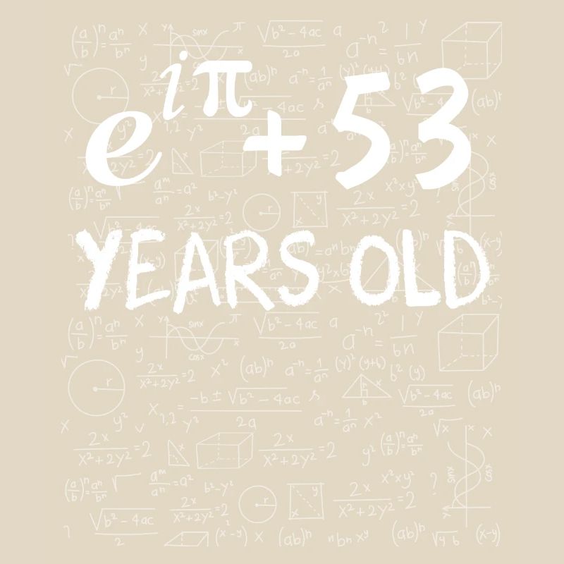 52nd Birthday 52 Years Euler Identity Math Gift