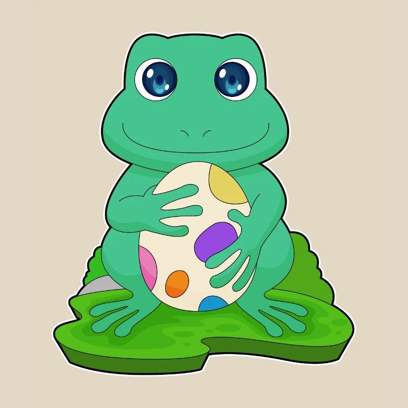 Frog Easter Easter Egg