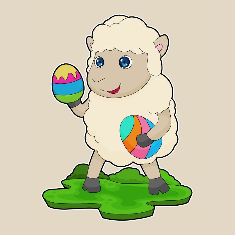 Sheep Easter Easter Eggs