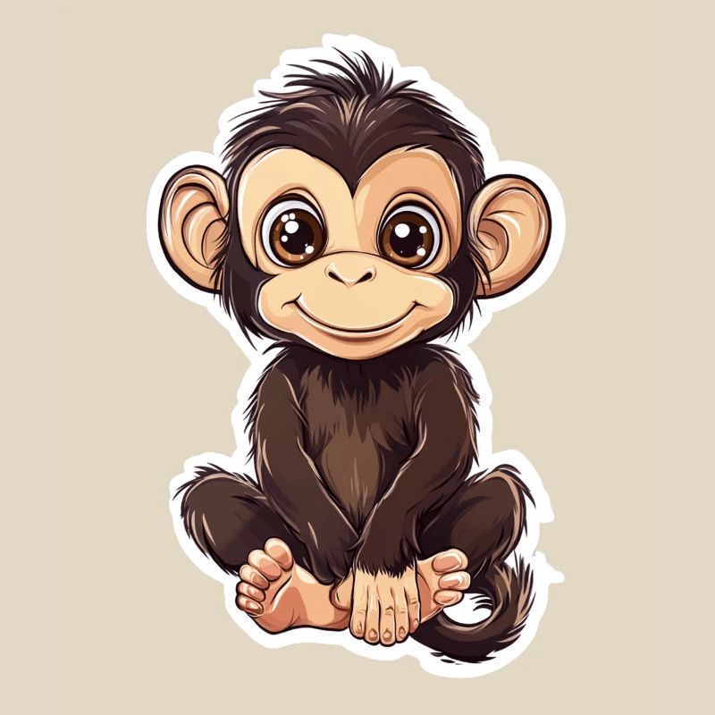 Monkey Cute Monkey Gift for Monkey Fans