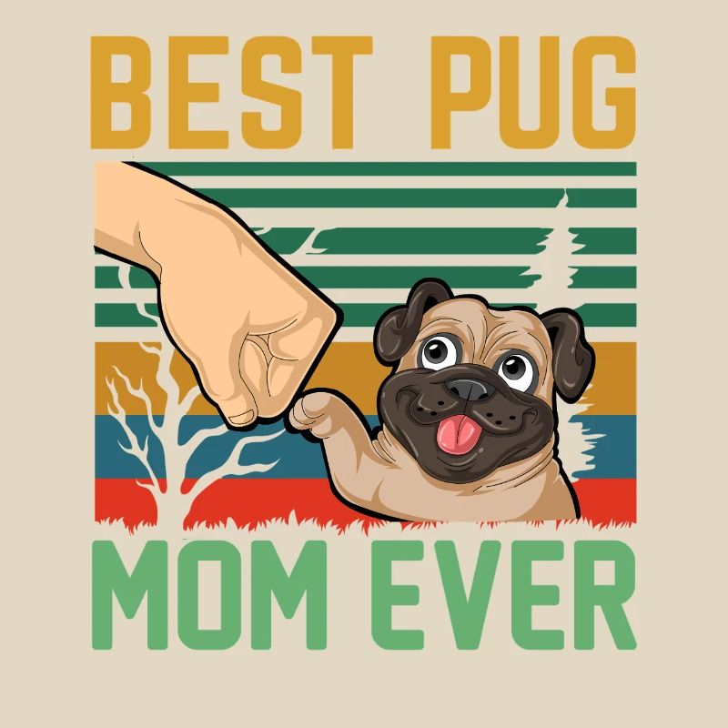 Beste Mopsmutter aller Zeiten Retro
