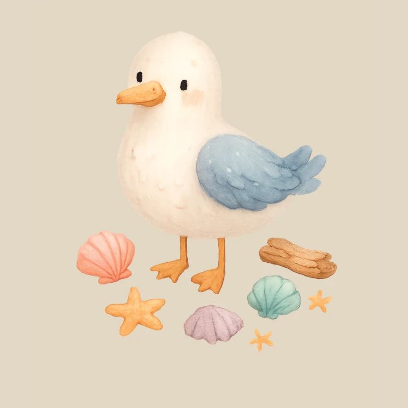 Seagull Beach Shells Maritime Coast