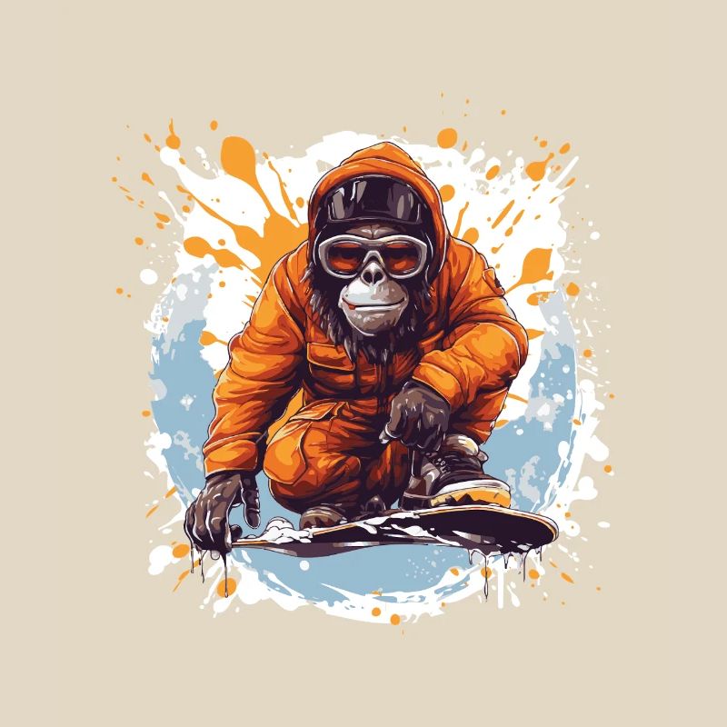Monkey Snowboard