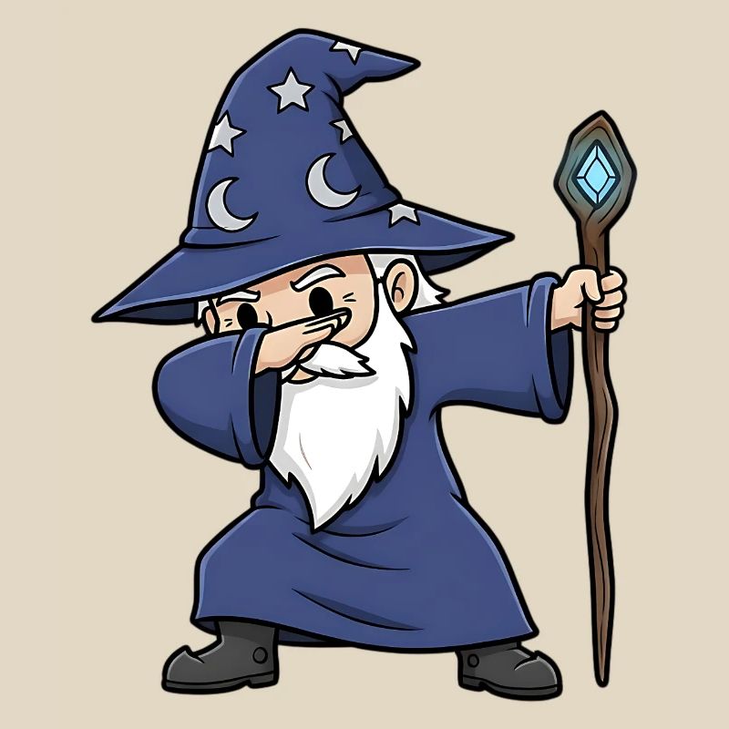 Dabbing Wizard – Funny Wizard Design