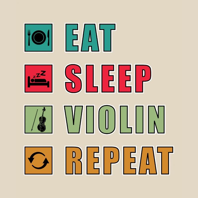 Manger dormir violon répéter Graphique