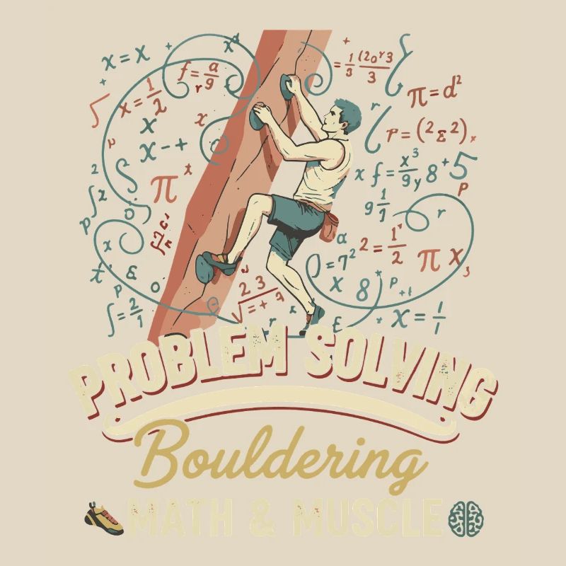 Bouldering Math & Muscle Problem Solving Climb
