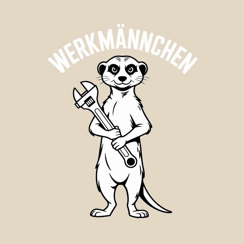 Erdmännchen Echter Heimwerker Mann Handwerker