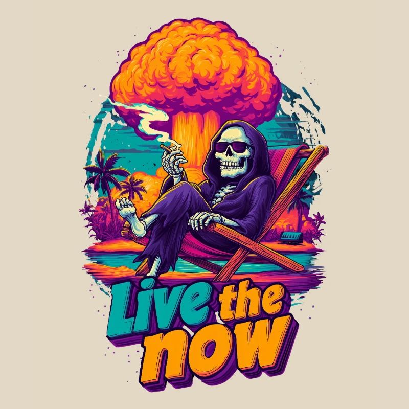 Scheletro di Vivi il Presente sulla spiaggia