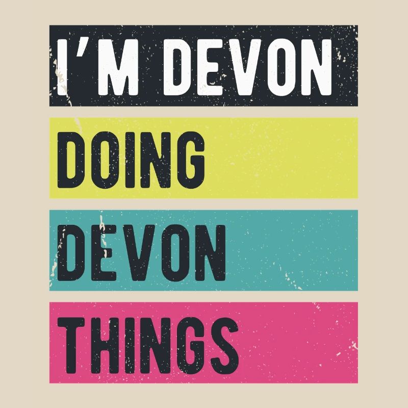 I’m Devon Doing Devon Things Retro Colors