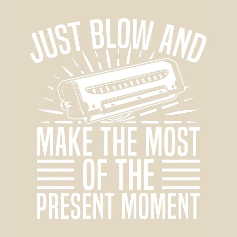 Musicista di armonica Soffia e momento presente