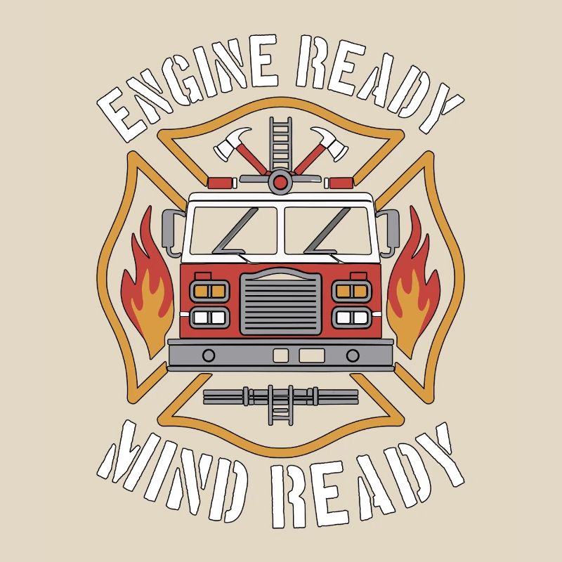 Fire Engineer Engine Ready Mind Ready Firefighting