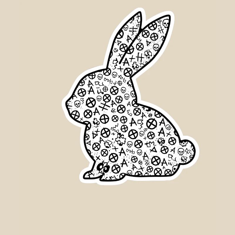 Heavy Metal Easter Bunny Rocker Easter Hardcore Bunny