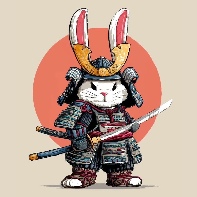 Bunny Samurai Warrior
