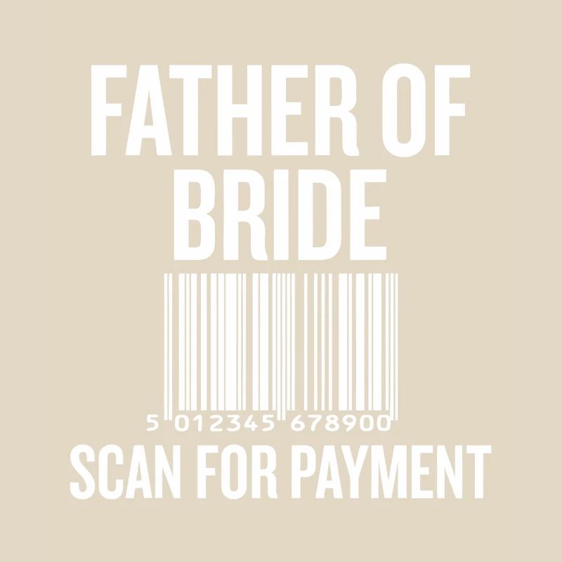 Vater von Bride Barcode Tee