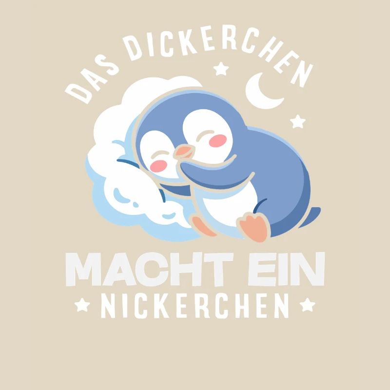 Das Dickerchen macht ein Nickerchen Pinguin