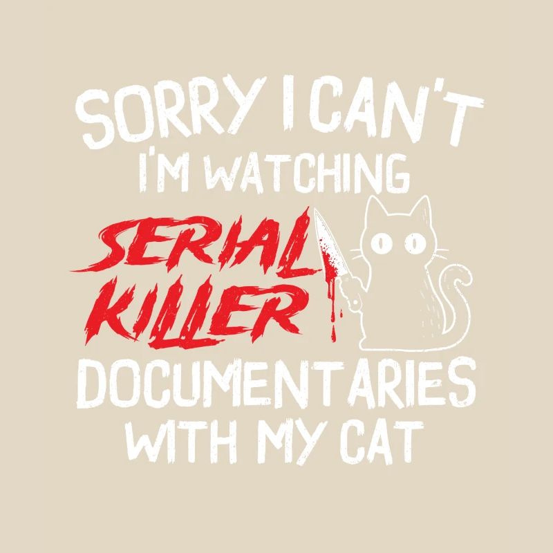 Watching Serial Killer Docs With Cat