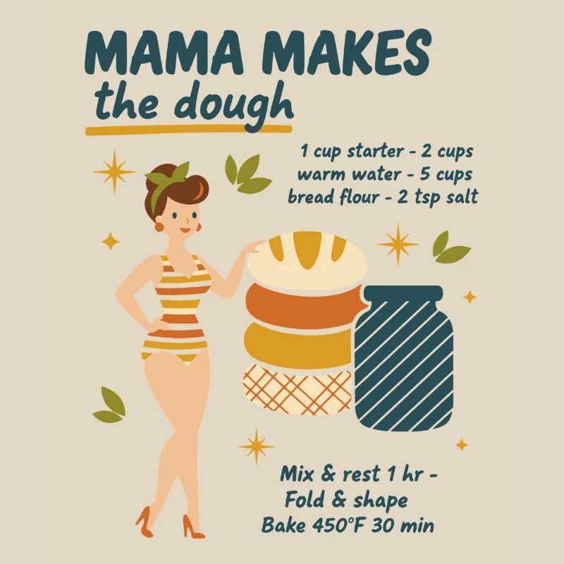 Sourdough Bread Baking Mama Makes The Dough Baker