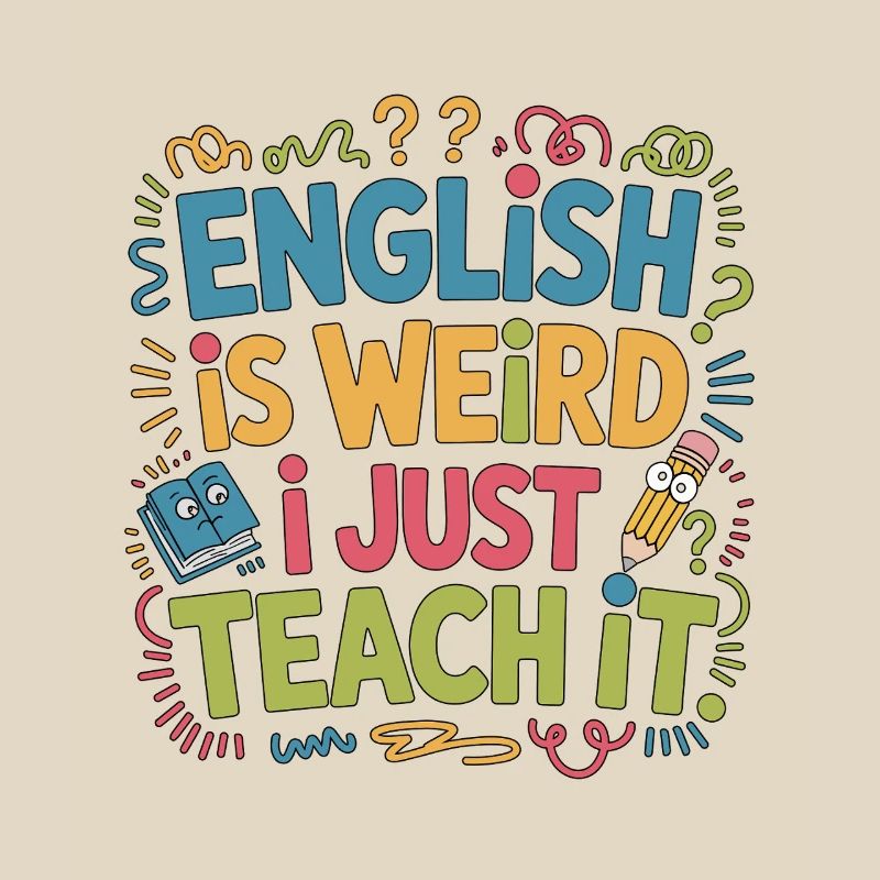 Professeur d’anglais langue seconde anglais c’est bizarre, je suis juste enseignant ESL