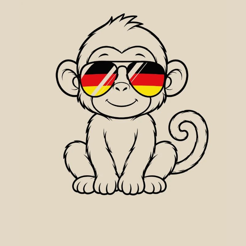 German flag monkey german Germany monkey