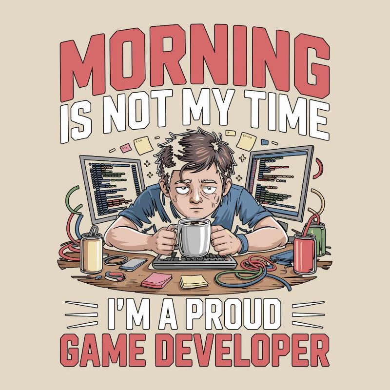 Game Developer Morning n’est pas mon temps Coder de jeux