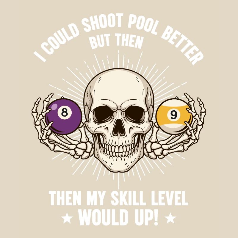 Table de billard de billard Billard Billard Spool Skull
