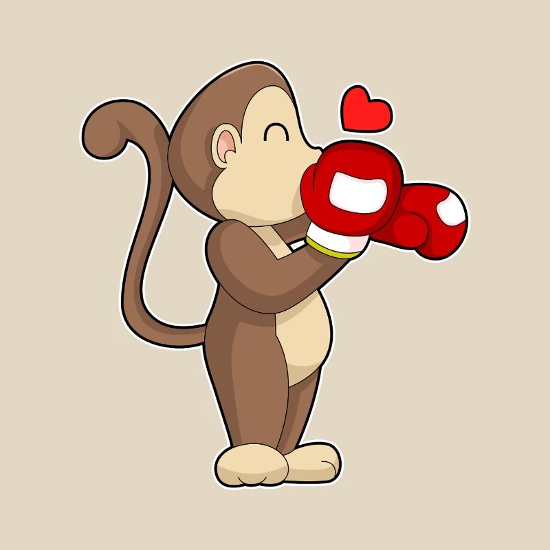 Monkey Boxer Gants de boxe Boxe Boxe