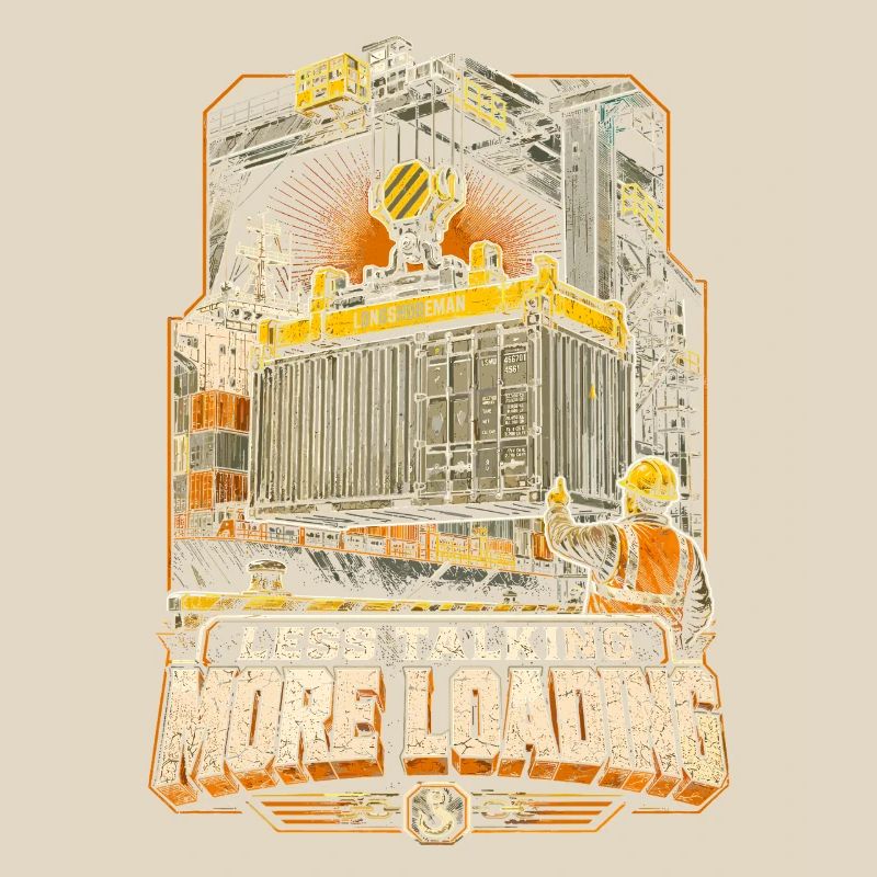 Dock Workers Less Talking More Loading