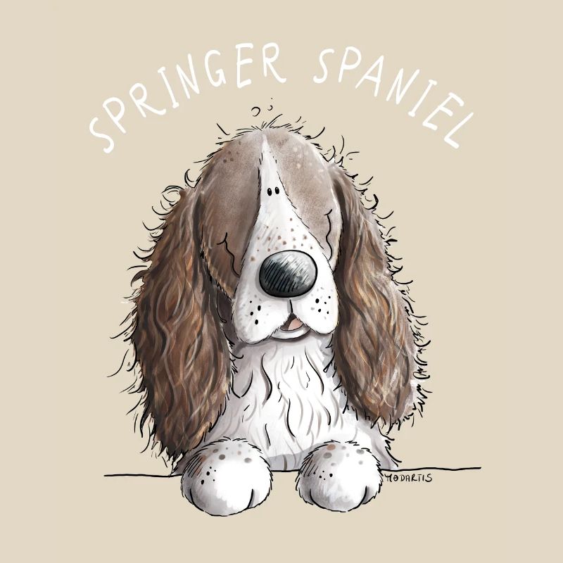 Englischer Springer Spaniel I Comic Hund Geschenk