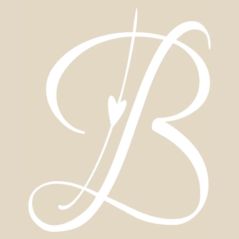 Buchstabe B Initiale Alphabet Monogramm Taschenstil