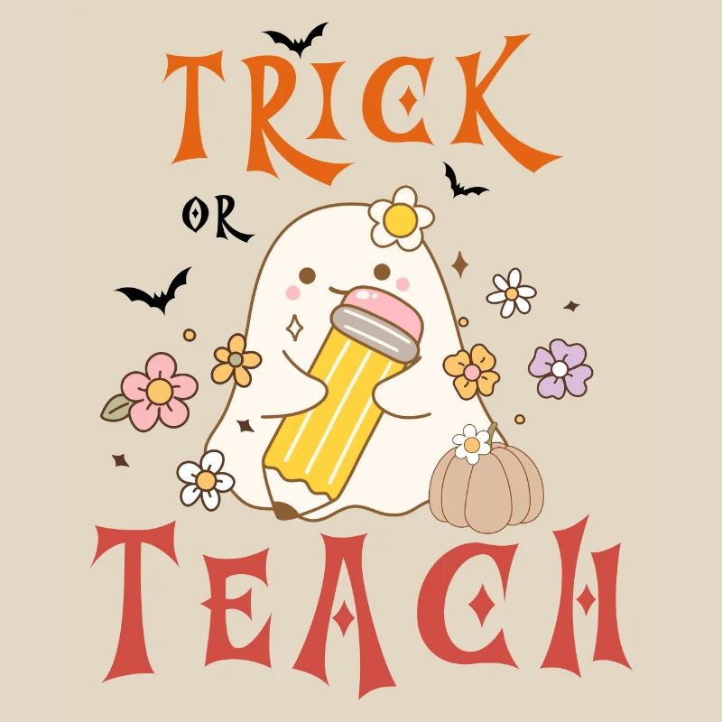 Halloween-Lehrer austricksen oder unterrichten