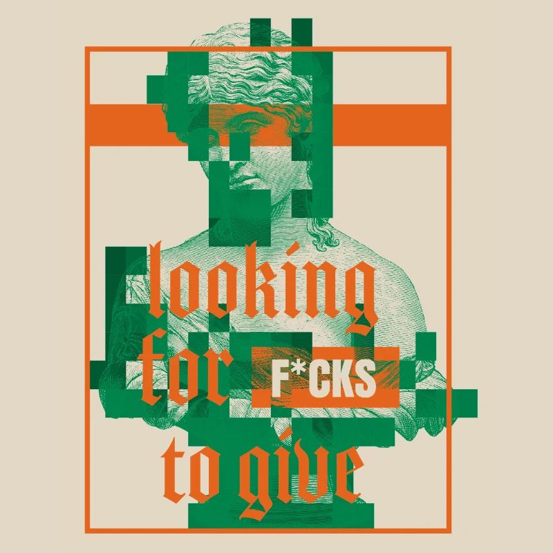 Statue avec conception d’une déclaration d’attitude