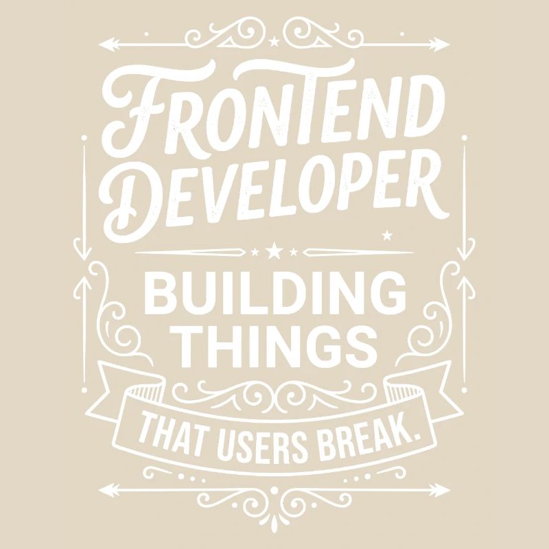 Frontend developer builds things