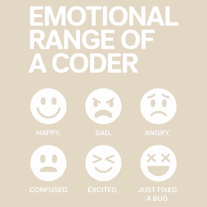 Emotionale Bandbreite eines Programmierers