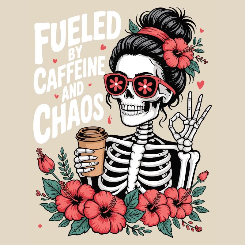 Mutter Koffein Mutter Skelett Kaffee