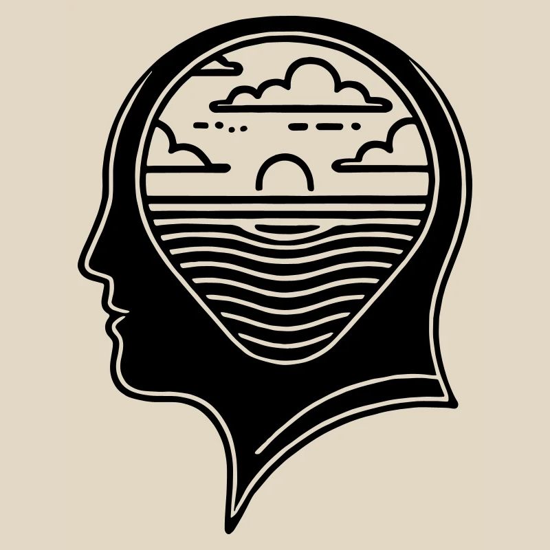Inner Peace – Head with Sunset
